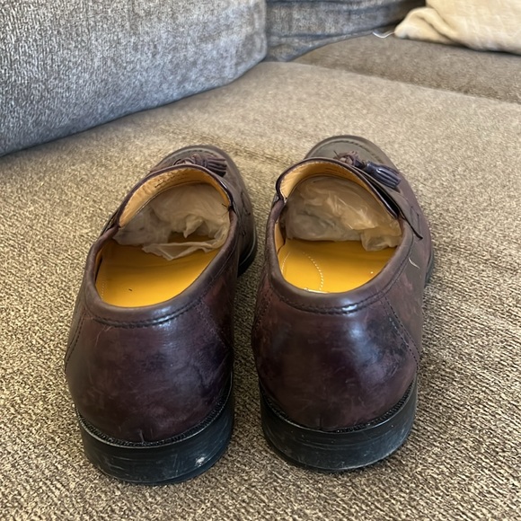 Johnston Murphy Signature Series Brown Leather Tassel Loafers Size 9 - Picture 6 of 13